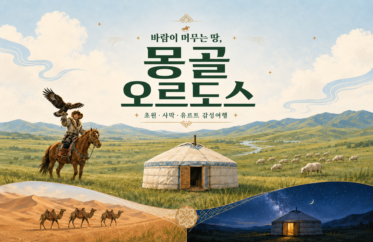[3박4일][4박5일] 바람이 머무는 땅, 몽골 오르도스